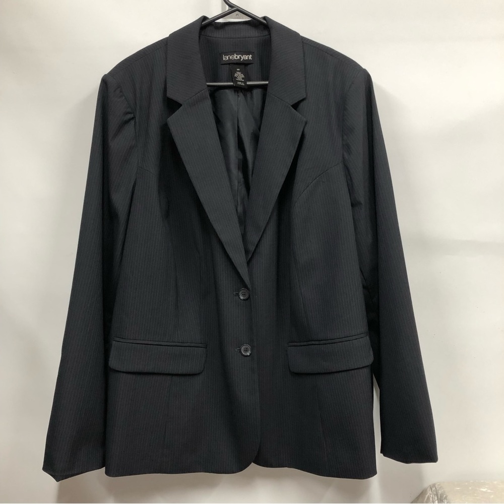 Lane Bryant Fitted dark charcoal Tailored Blazer women’s Size 28